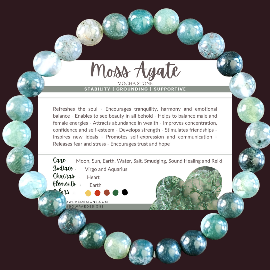 Moss Agagte Bracelet (Copy)