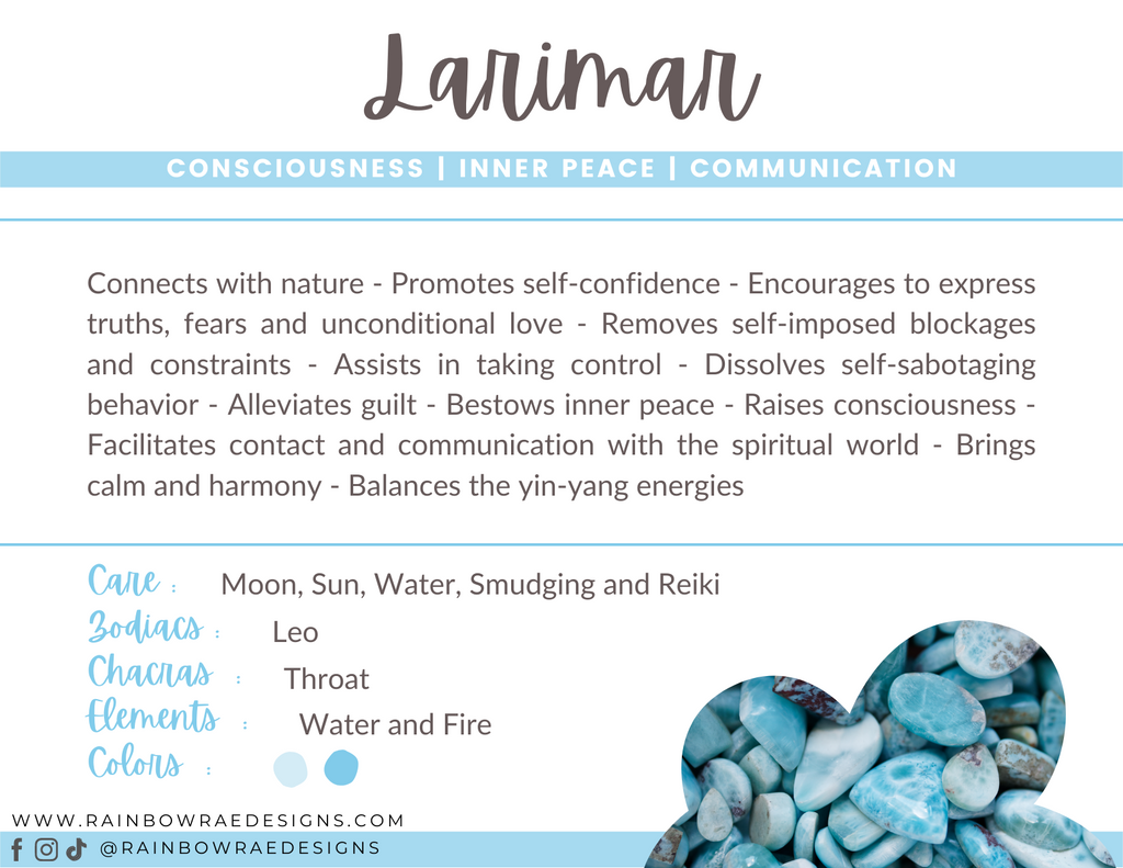 Larimar copper pendant necklace