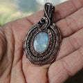 RainbowMoonstone pendant necklace