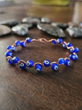 Double wave copper bracelet