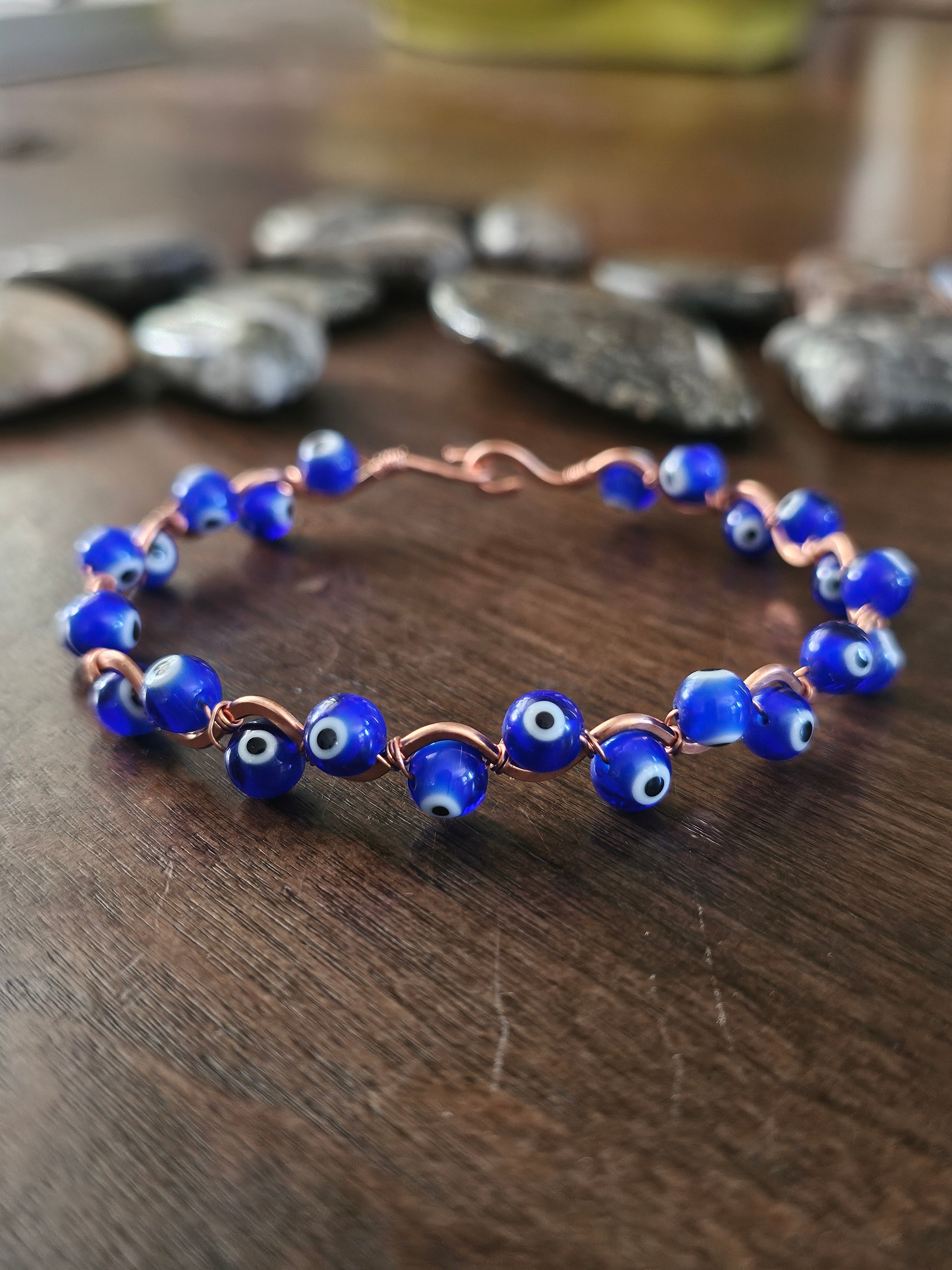 Double wave copper bracelet